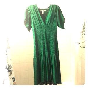 Emerald Green Silk Diane Von Furstenberg Dress